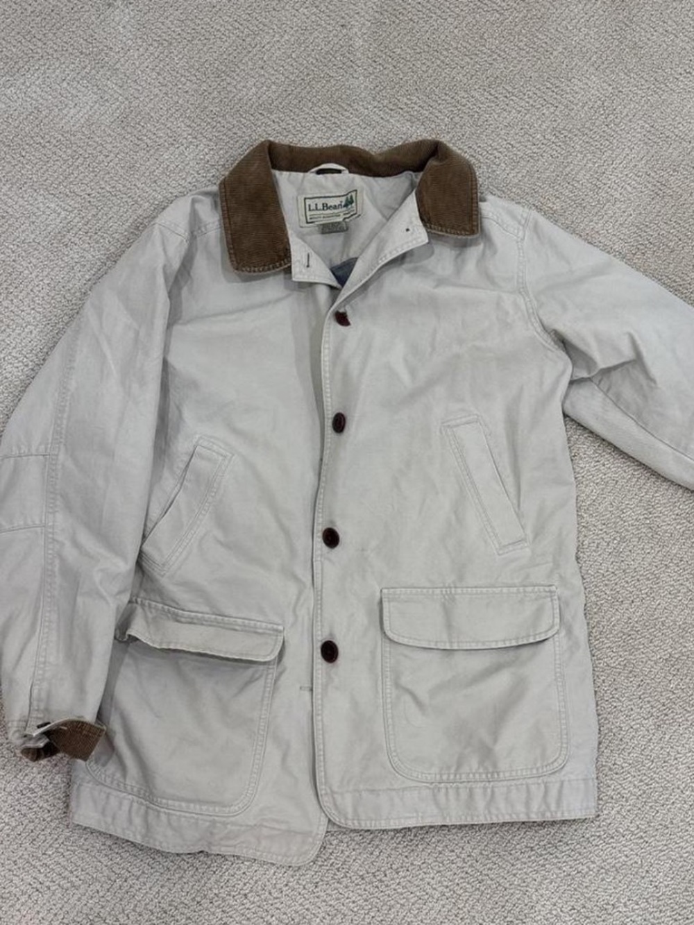 L.L. Bean White Barn Jacket